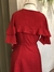 Vestido envelope vermelho babados - loja online