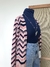 Imagem do Cardigan alongado chevron rosa