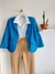 Blazer azul royal em laise - A Collection - loja online