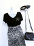 Saia midi plissada - animal print (CV0936) - loja online