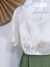 **NOVO** Conjunto blusa + cropped tule e renda off white - Tuart