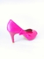 Peep toe pink com laço