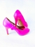 Peep toe pink com laço - comprar online