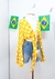 Cropped amarelo poá - comprar online