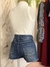 Short jeans azul com mini fenda - Bluesteel - comprar online