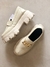 **NOVO** Mocassim flatform tratorado off white - NINA MELANINA BRECHÓ