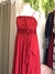 Vestido de festa vermelho com lantejoulas + echarpe - loja online