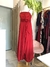 Vestido de festa vermelho com lantejoulas + echarpe - comprar online