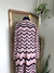 Cardigan alongado chevron rosa - comprar online