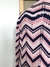 Cardigan alongado chevron rosa na internet