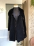 Trench coat em veludo cotelê preto - CRISSOL - comprar online