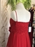 Vestido de festa vermelho com lantejoulas + echarpe na internet