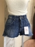 Short jeans azul com mini fenda - Bluesteel