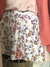 Short saia plissado floral - comprar online