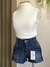 Short jeans azul com mini fenda - Bluesteel na internet