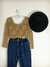 Cropped bege em crochê - comprar online