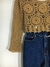 Cropped bege em crochê - loja online