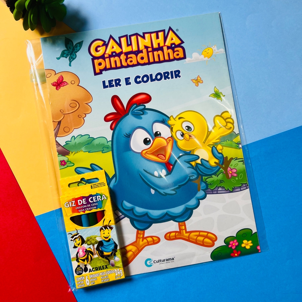 Livrinho Colorir Galinha Pintadinha