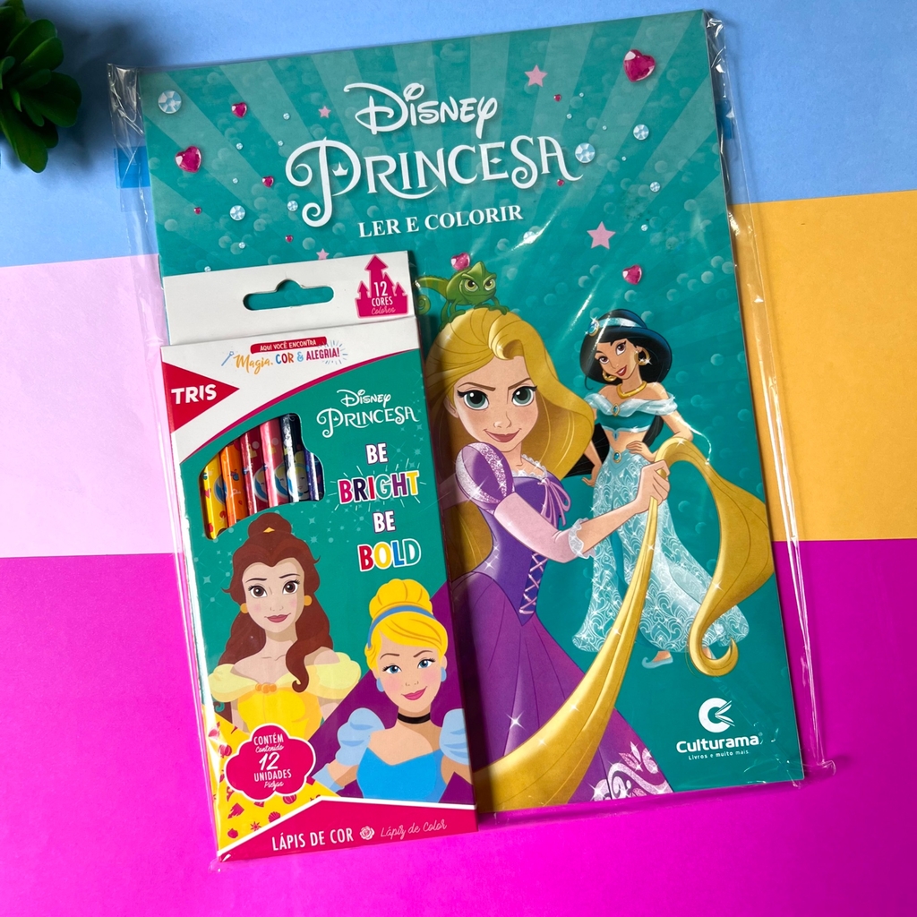 Ler e Colorir - Princesas Disney