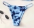 Calcinha String Tie Dye Azul dupla face