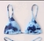 Top Cortininha Tie Dye Azul dupla face - Canto da Praia