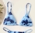 Top Cortininha Tie Dye Azul dupla face