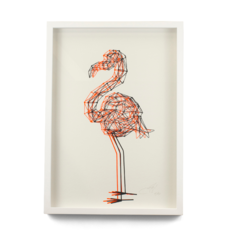 Serigrafia Flamingo Origami