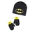 KIT COM TOUCA E LUVAS BATMAN IMPORTADO