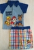 CONJUNTO VERÃO PATRULHA CANINA NICKELODEON IMPORTADO COM CAMISETA GOLA POLO.