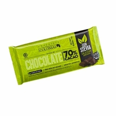 Chocolate 70% cacao con stevia Colonial x 100 gr