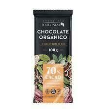 Chocolate 70% cacao orgánico Colonial x 100 gr