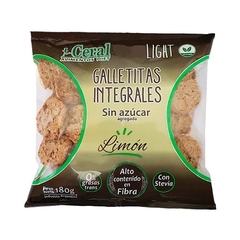 Galletitas integrales sin azúcar sabor limón Cereal x 180 gr