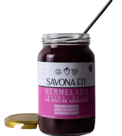 Mermelada de frutos rojos sin azúcar Savona Fit x 400 gr