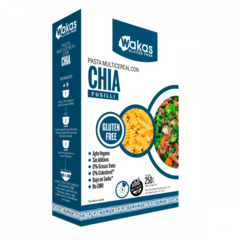 Pasta multicereal con chia Wakas x 250 gr