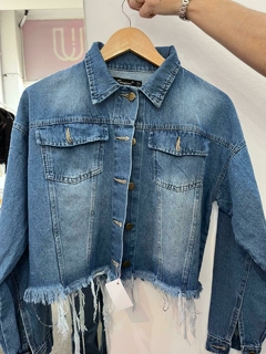 CAMPERA DENIM DESFLECADA- AZUL - Ulman