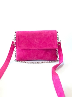 CARTERA PENNY - FUXCIA-Cadena Color Niquel. - comprar online