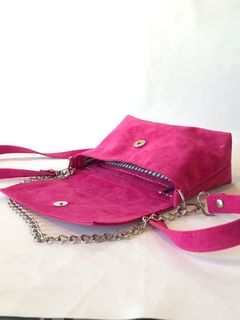 CARTERA PENNY - FUXCIA-Cadena Color Niquel. - Ulman