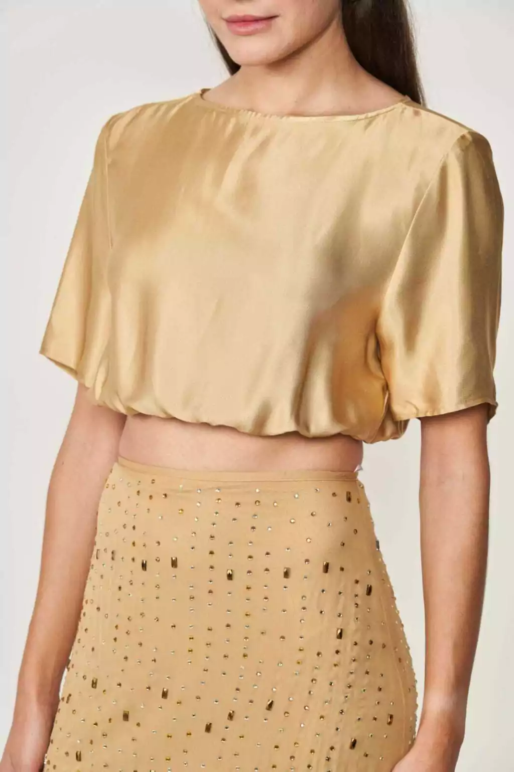 Blusa Cropped Dourado COLCCI 36.01..18251