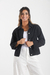 CHAQUETA JEAN NEGRA CORTA - comprar online