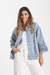 CHAQUETA JEAN CELESTE BORDADA