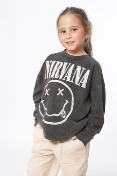 Remera Nirvana efecto gastado