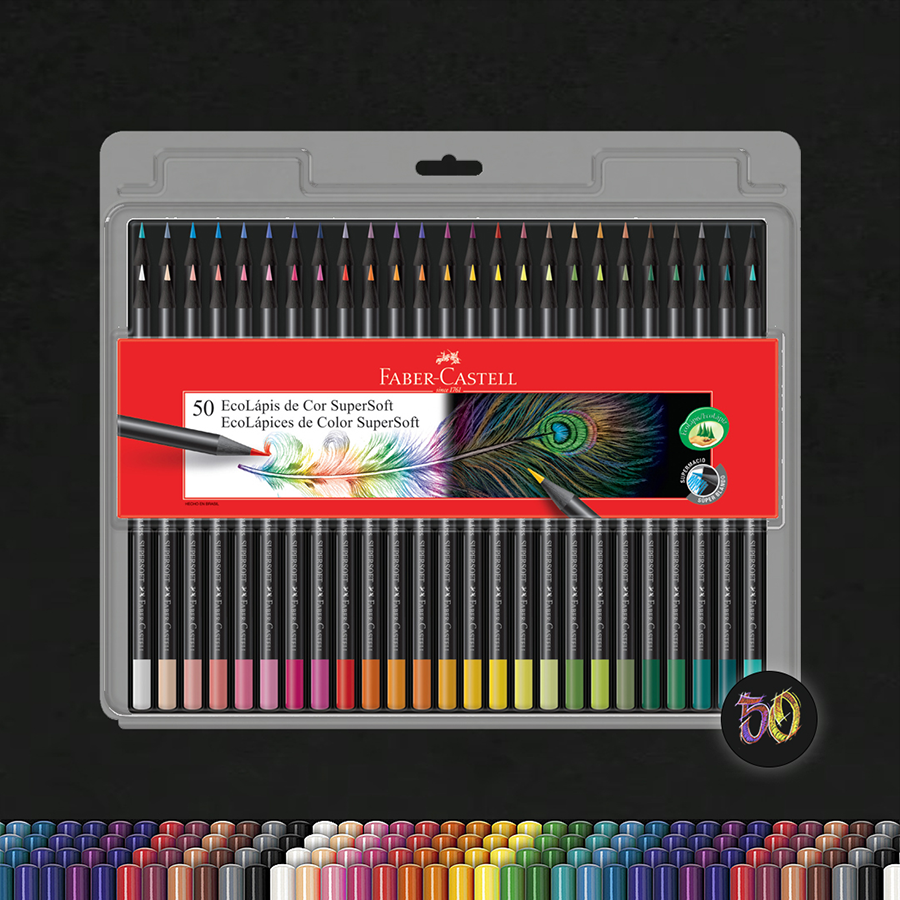Lápices De Colores Faber-castell Supersoft X 100