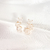 Brinco ear cuff quadrado branco ouro - comprar online