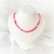 Choker pedra natural ágata pink ouro