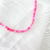 Choker pedra natural ágata pink ouro - comprar online