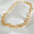 Choker elos grandes lisos ouro - comprar online