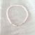 Pulseira cristal rosa com bolinhas douradas ouro - comprar online