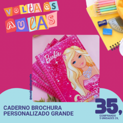 5 CADERNOS BROCHURA PERSONALIZADOS