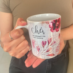 CANECA FLORAL CHÁ E CAFÉ