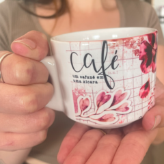 CANECA FLORAL CHÁ E CAFÉ - comprar online